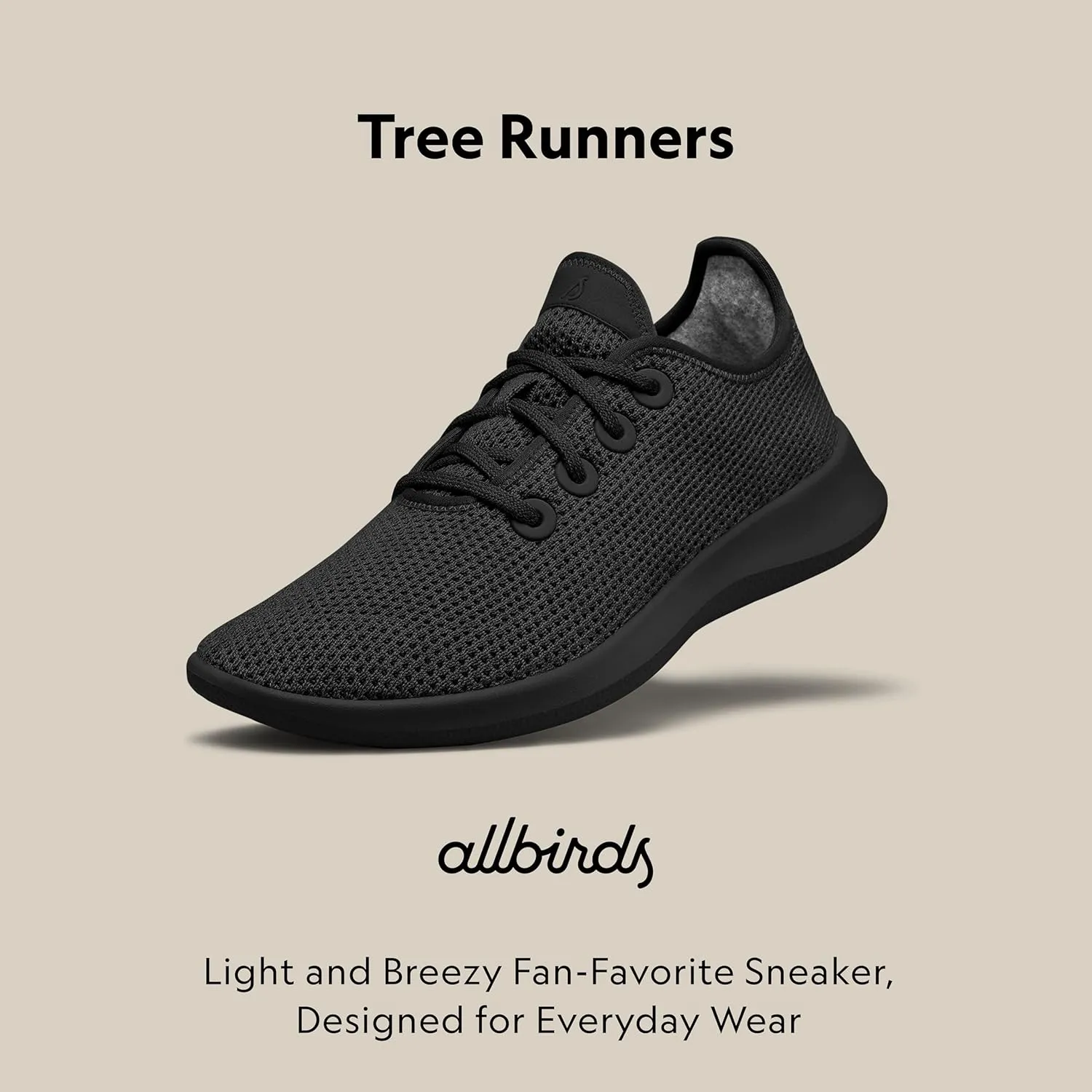 Allbirds Womens Tree Runners Everyday Sneakers, Machine Washable Shoe Made with Natural Materials