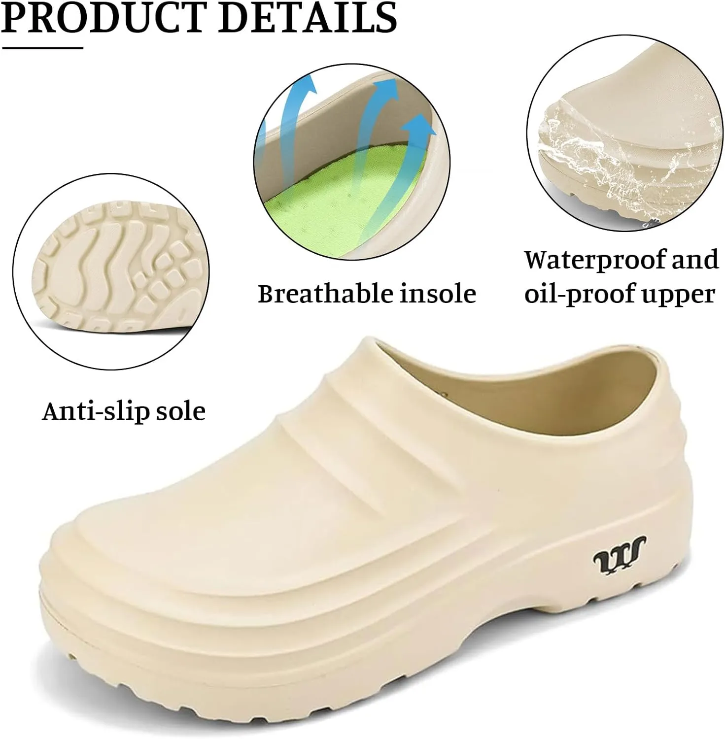 Armadillo Clogs Nurses Shoes for Women Men Non Slip Work Shoes Women Food Service Chef Shoe for Men Non Slip Kitchen Shoe Clogs Oil Resistant Nursing Arch Support Waterproof Wide Width Sneakers Garden