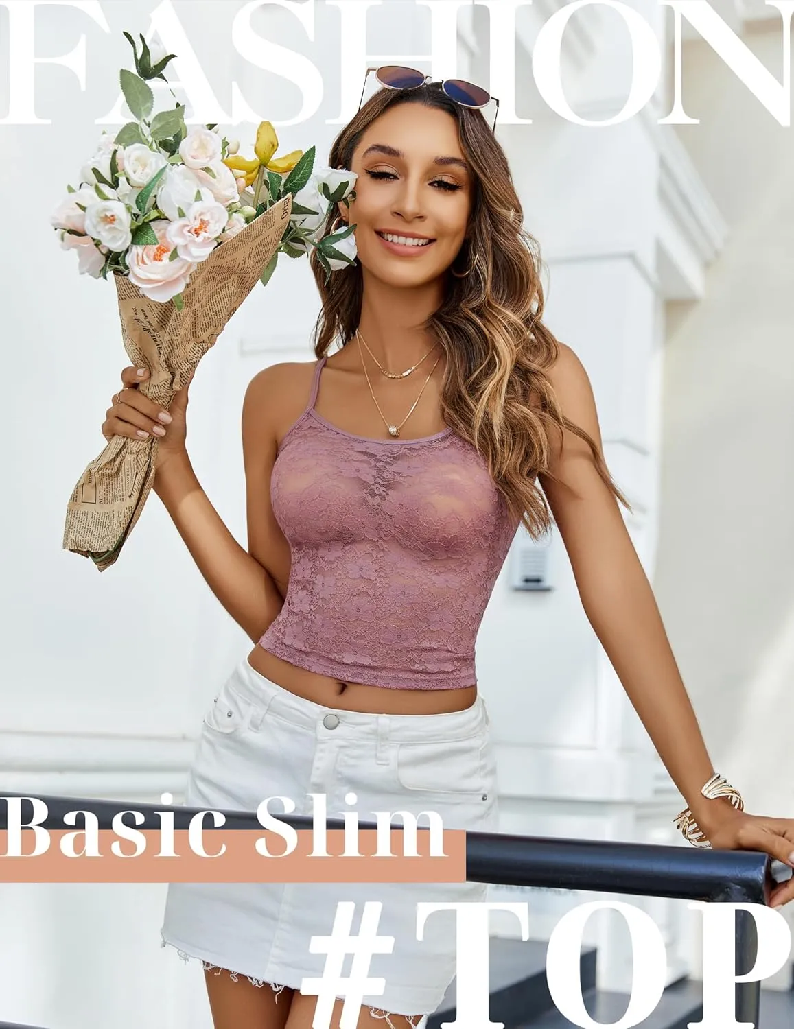 Avidlove Bralettes for Women Lace Spaghetti Strap Camisole Y2k Crop Tops Going Out Tank Tops