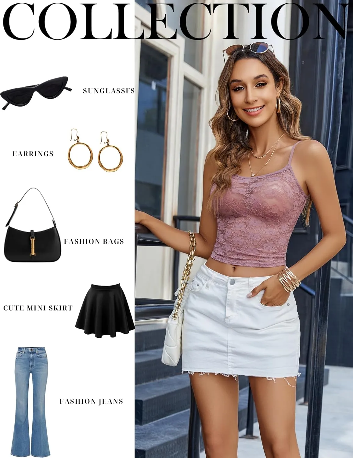 Avidlove Bralettes for Women Lace Spaghetti Strap Camisole Y2k Crop Tops Going Out Tank Tops