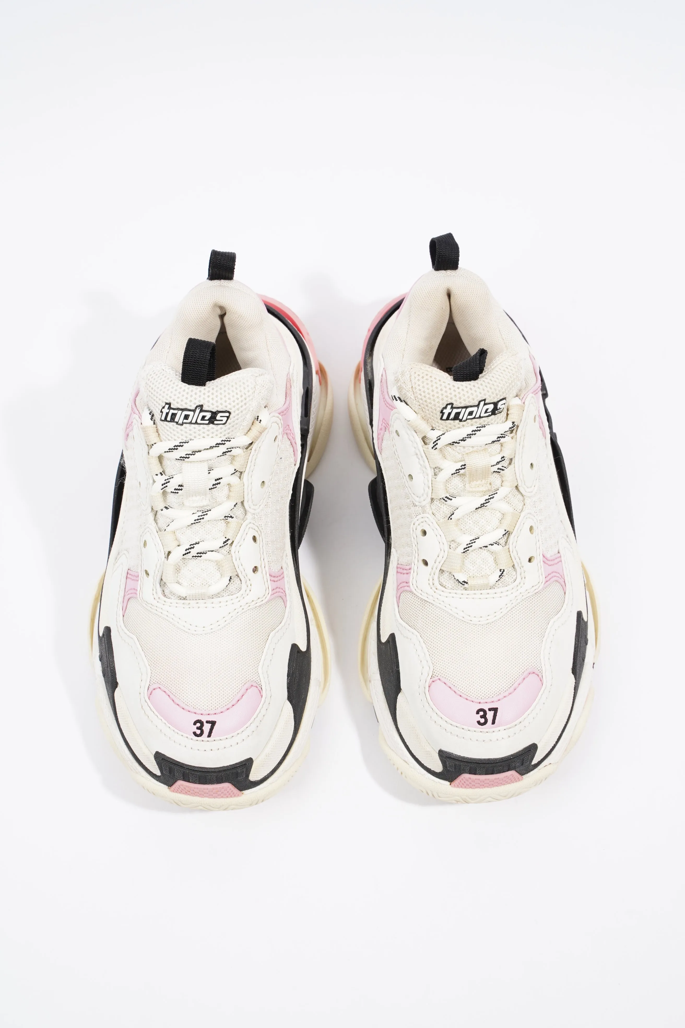 Balenciaga Triple S White / Pink / Black Canvas EU 37 UK 4