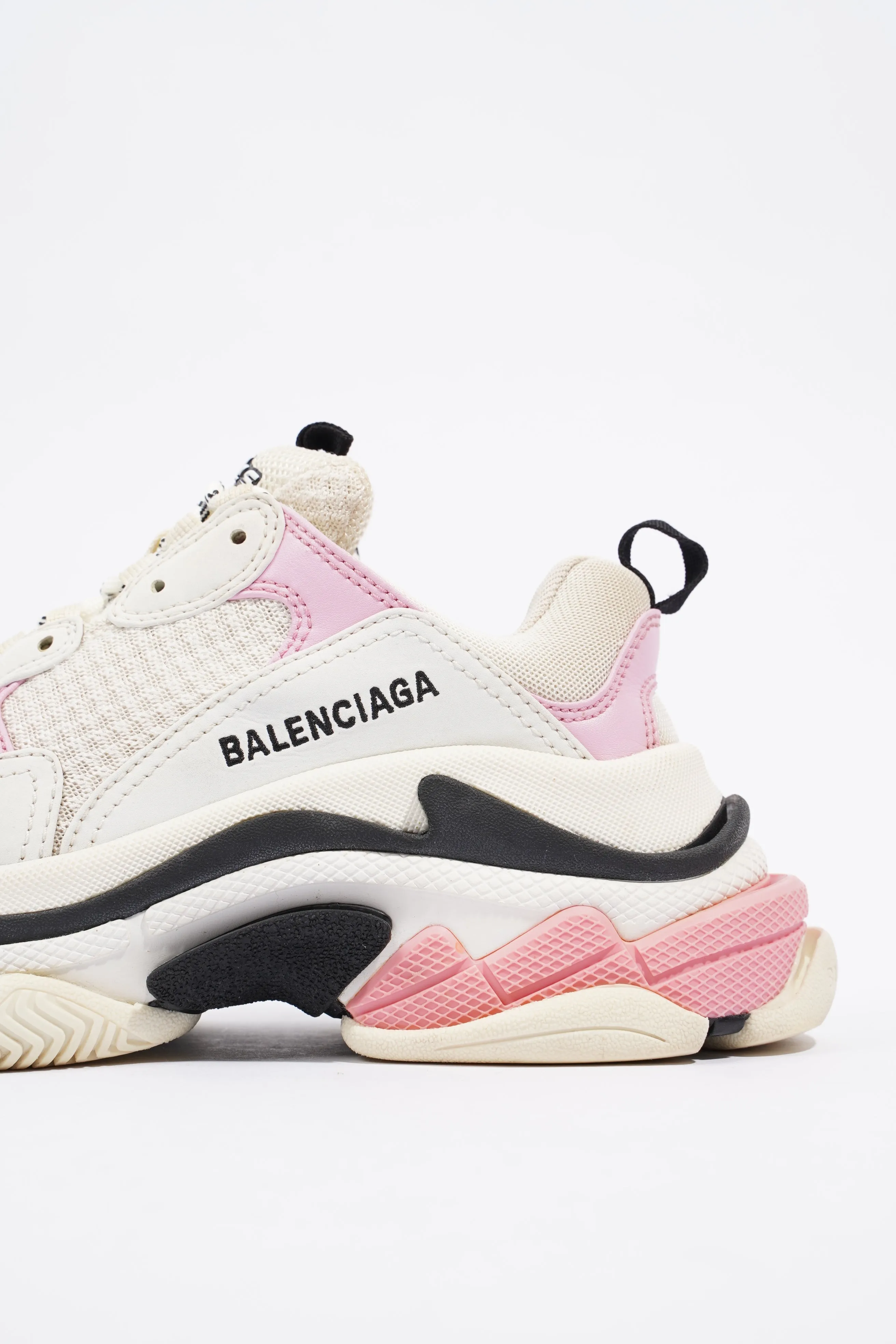 Balenciaga Triple S White / Pink / Black Canvas EU 37 UK 4