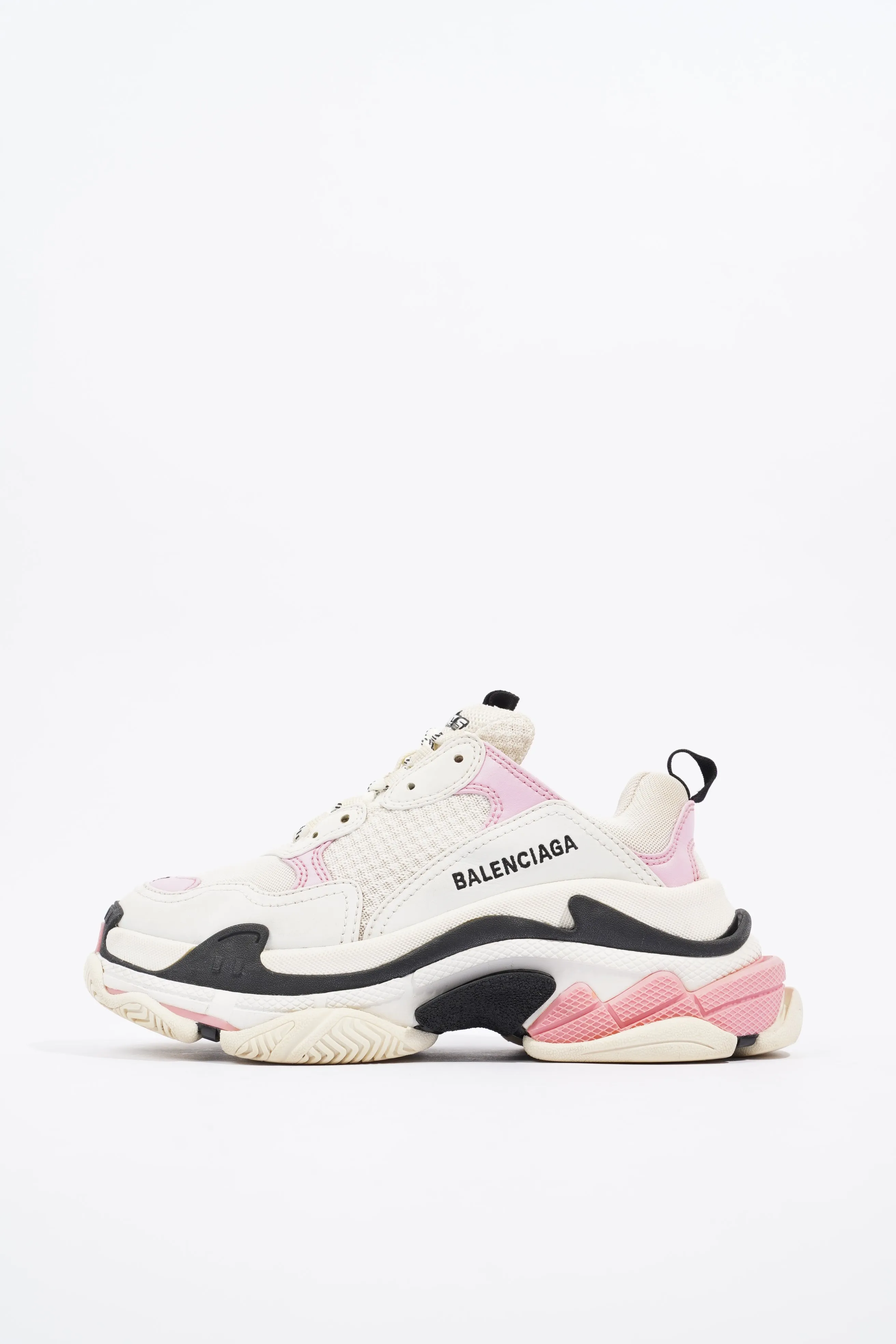 Balenciaga Triple S White / Pink / Black Canvas EU 37 UK 4