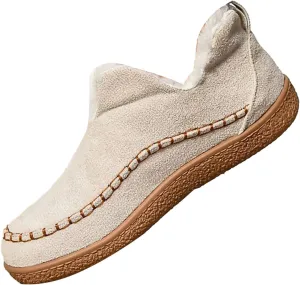 Booties For Women Low Heel Plush Lined Walking Shoes Non Slip Casual Shoes Winter Boots For Women Winter Walking Boots