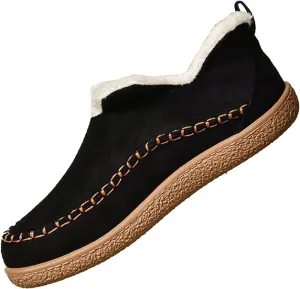 Booties For Women Low Heel Plush Lined Walking Shoes Non Slip Casual Shoes Winter Boots For Women Winter Walking Boots