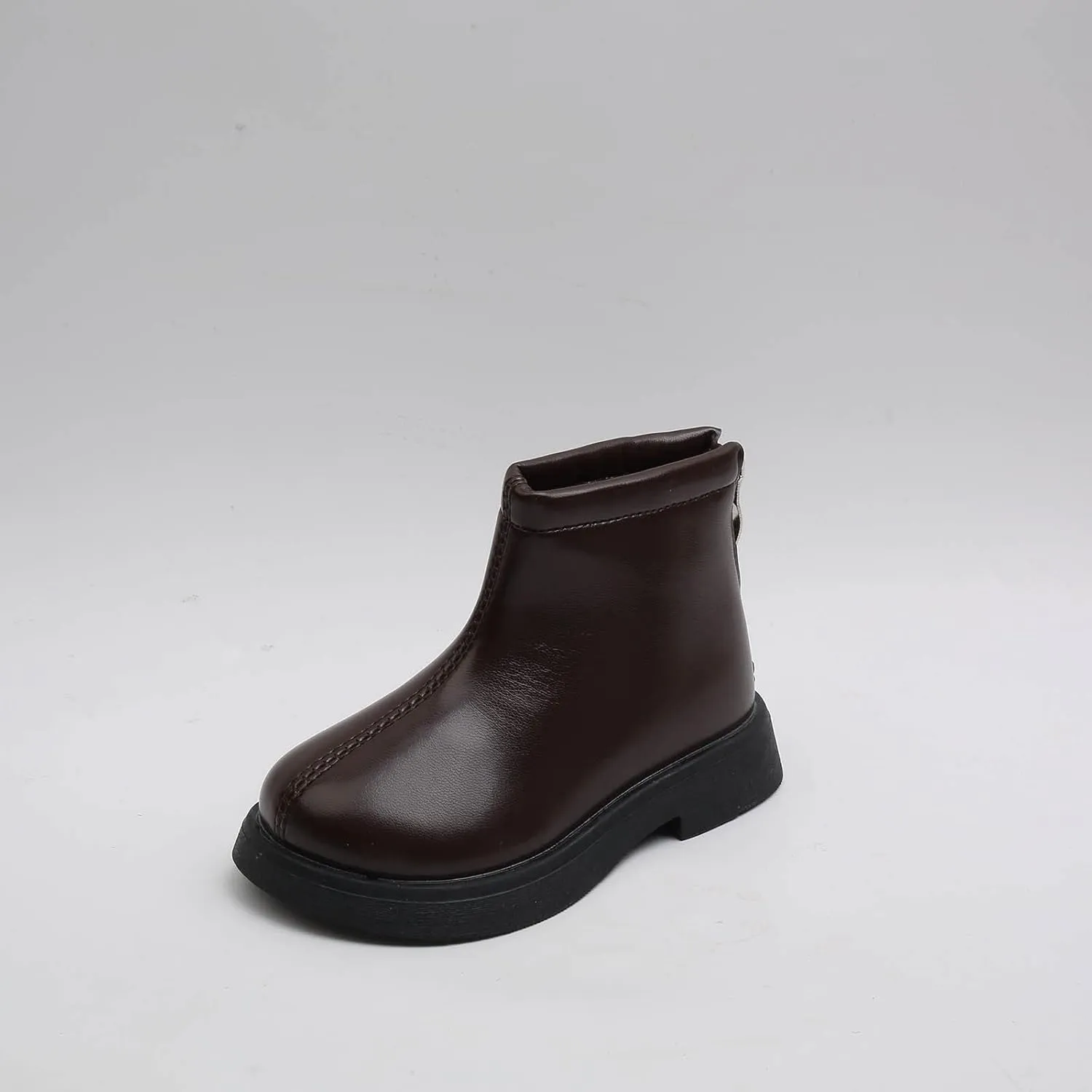 Boots for Girls Kids Baby Princess Shoes Fashion Bowkont Waterproof Zipper Knee Boots Lined Tall Winter Boots (Brown #3, 3.5-4 Years)