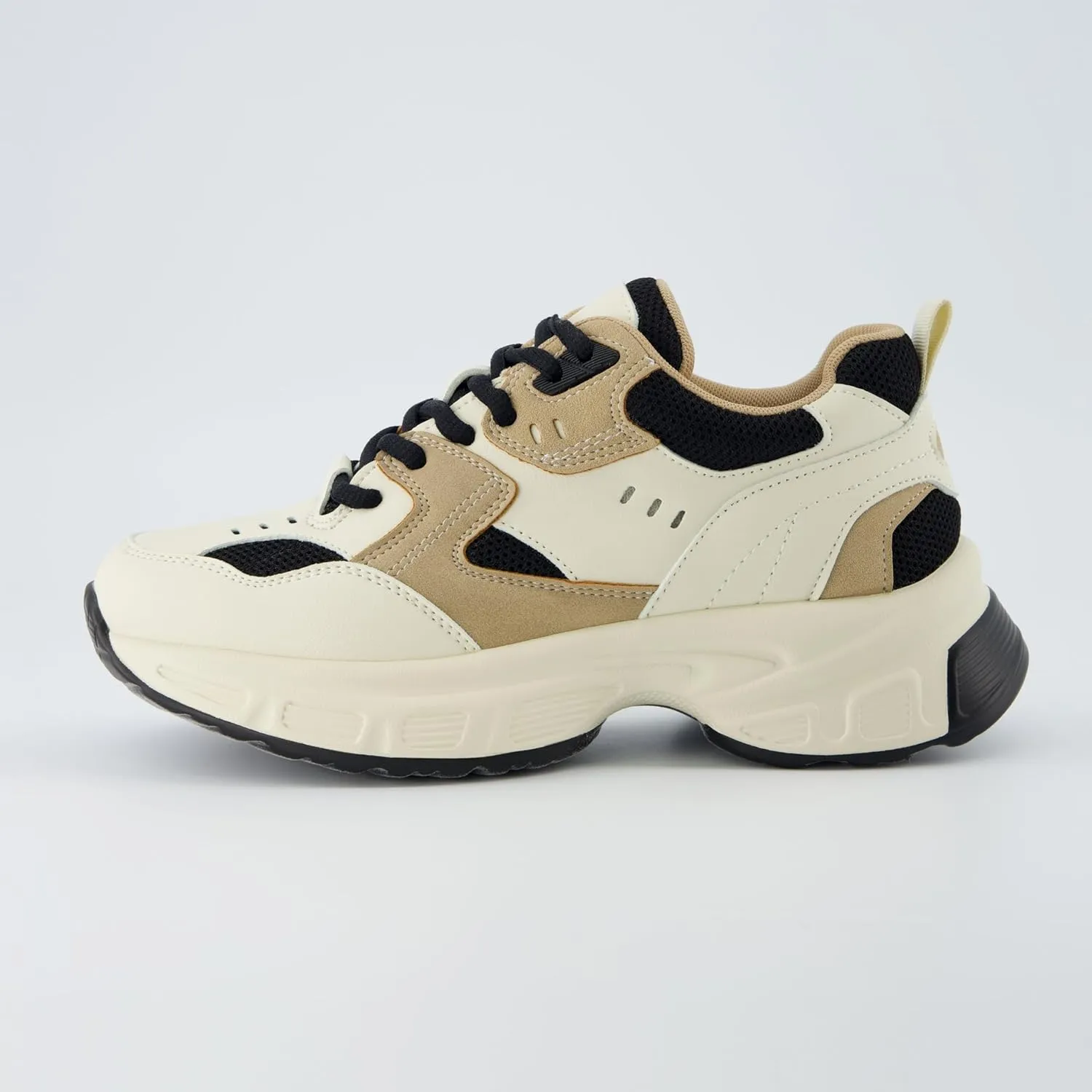CUSHIONAIRE Women's Strike Chunky Sneaker  Memory Foam, Wide Widths Available