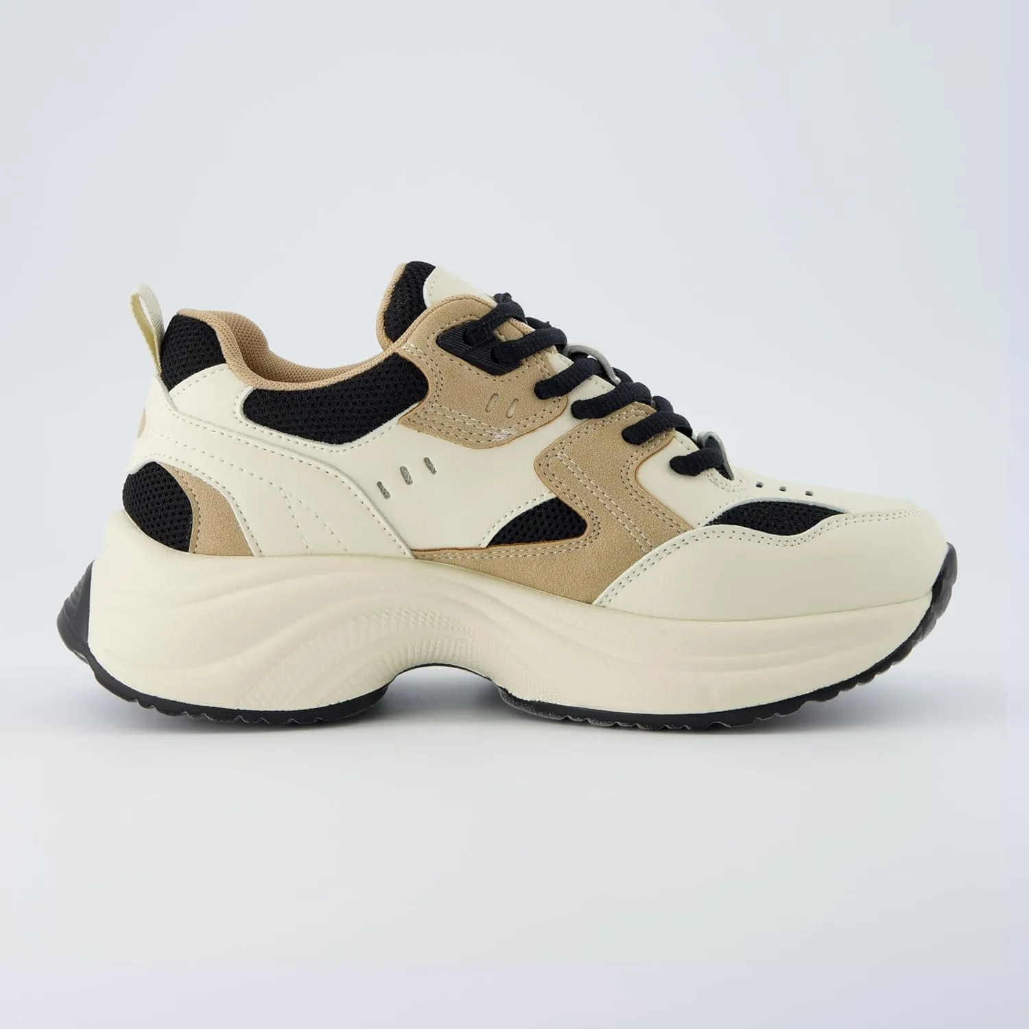 CUSHIONAIRE Women's Strike Chunky Sneaker  Memory Foam, Wide Widths Available