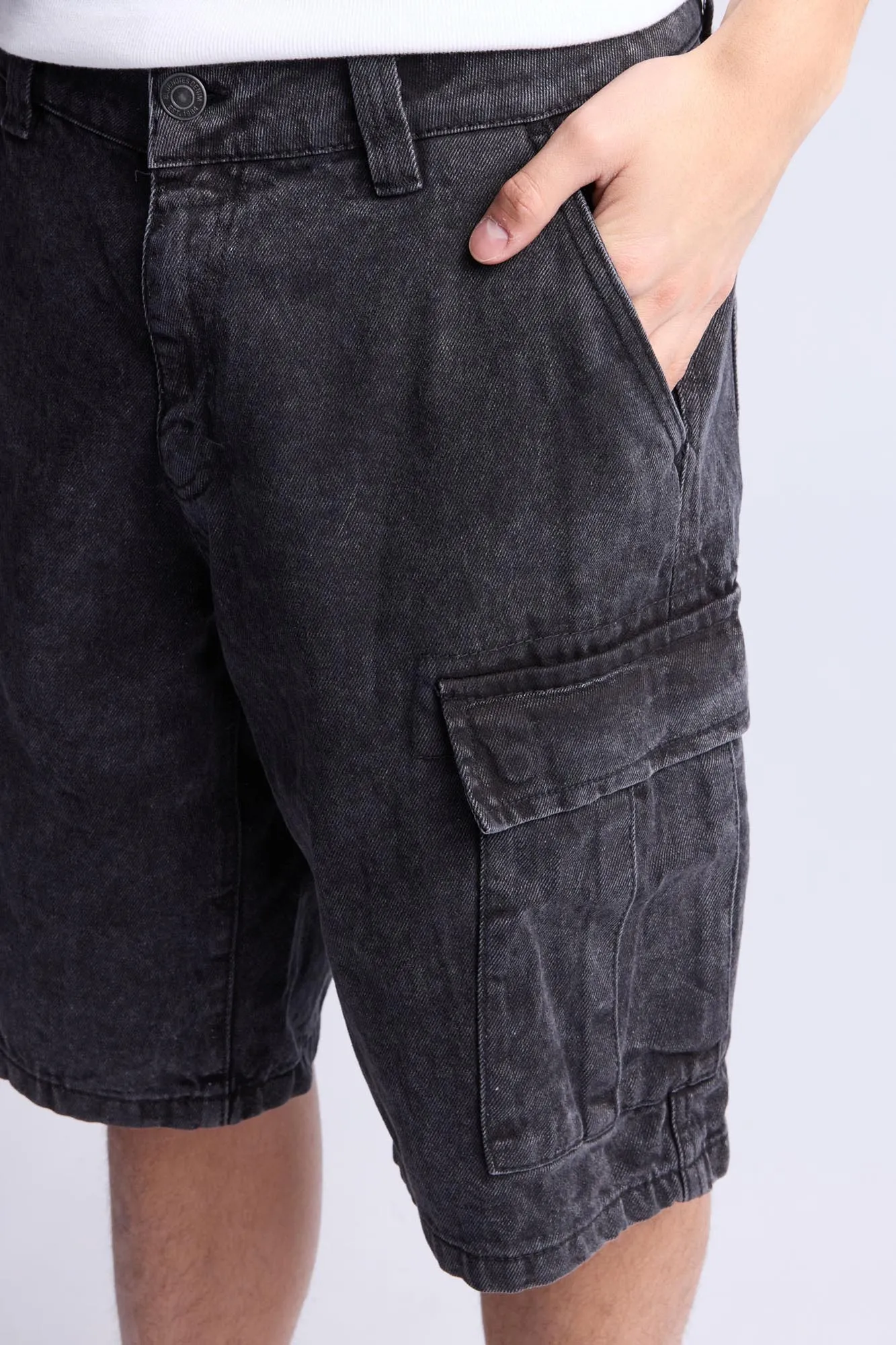 Denim Cargo Shorts