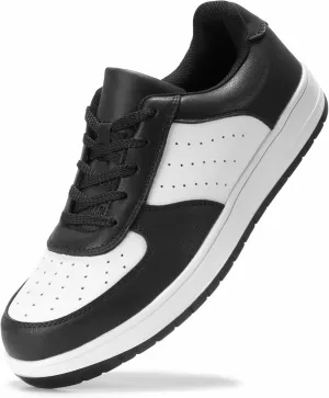 Furuian High Top Steel Toe Shoes for Men Comfortable Safety Shoes Lace Up Work Shoes