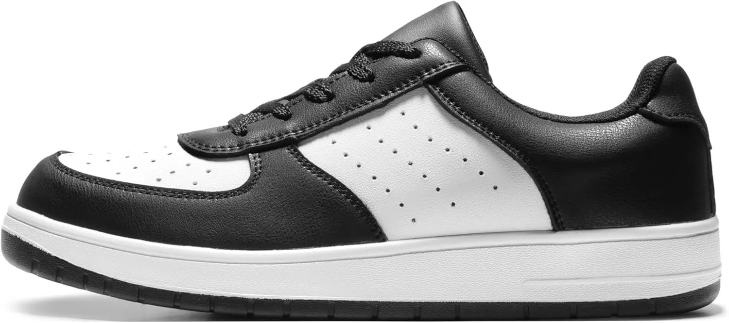 Furuian High Top Steel Toe Shoes for Men Comfortable Safety Shoes Lace Up Work Shoes