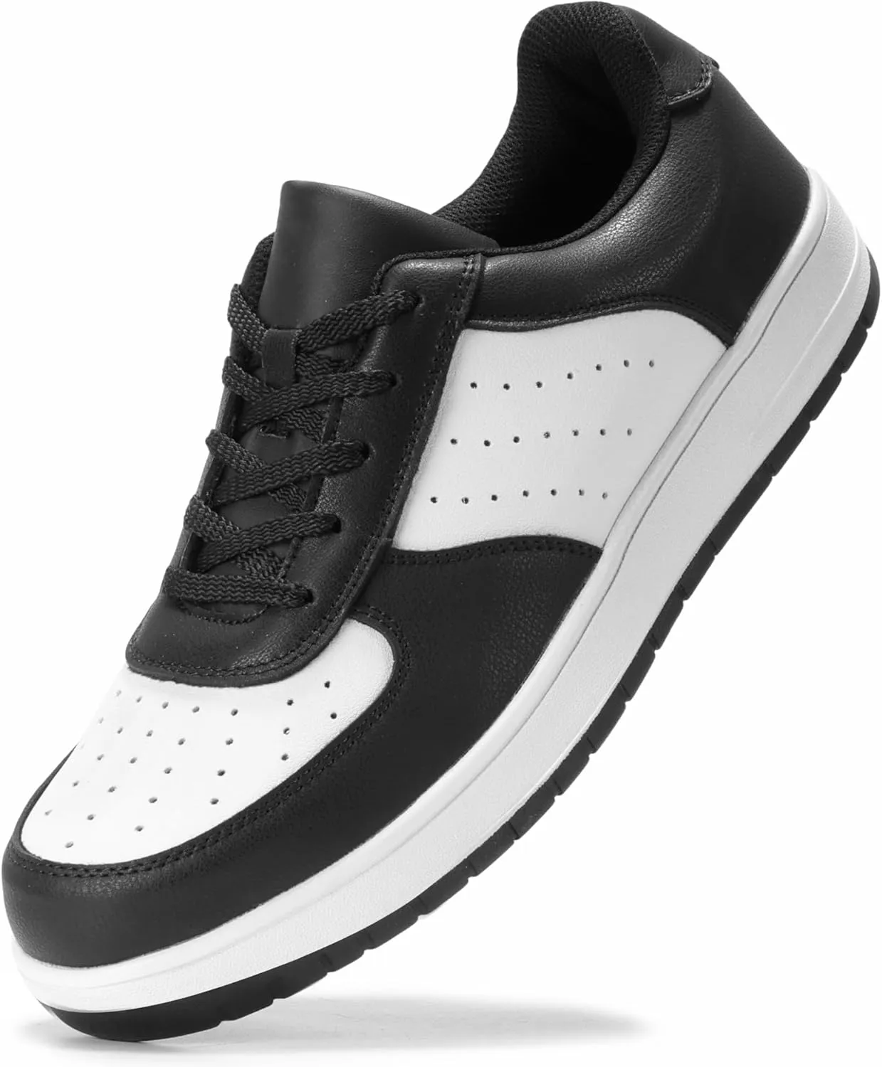 Furuian High Top Steel Toe Shoes for Men Comfortable Safety Shoes Lace Up Work Shoes