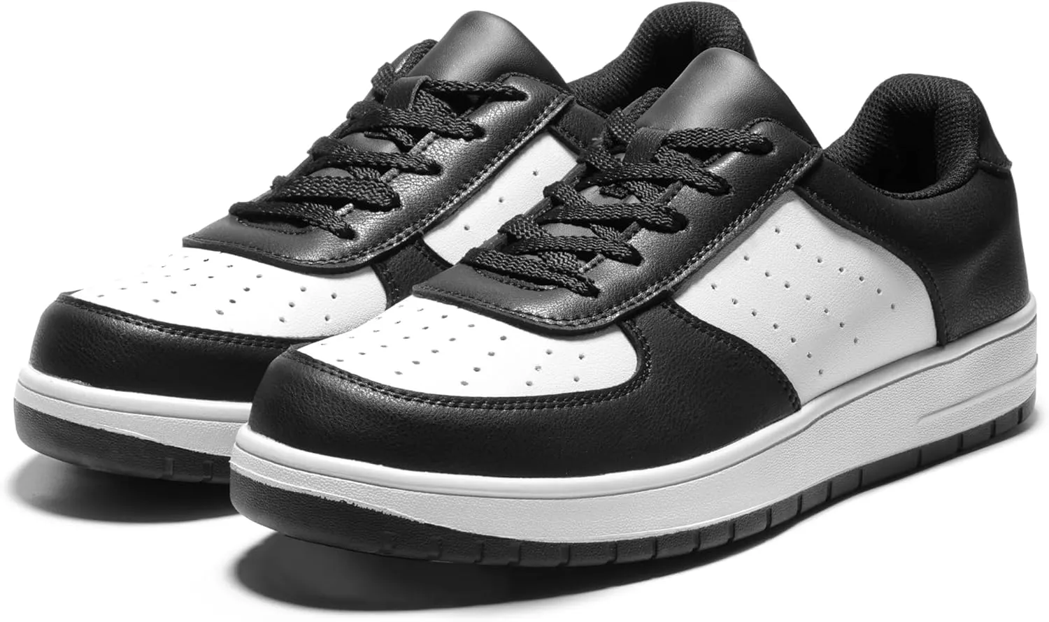 Furuian High Top Steel Toe Shoes for Men Comfortable Safety Shoes Lace Up Work Shoes