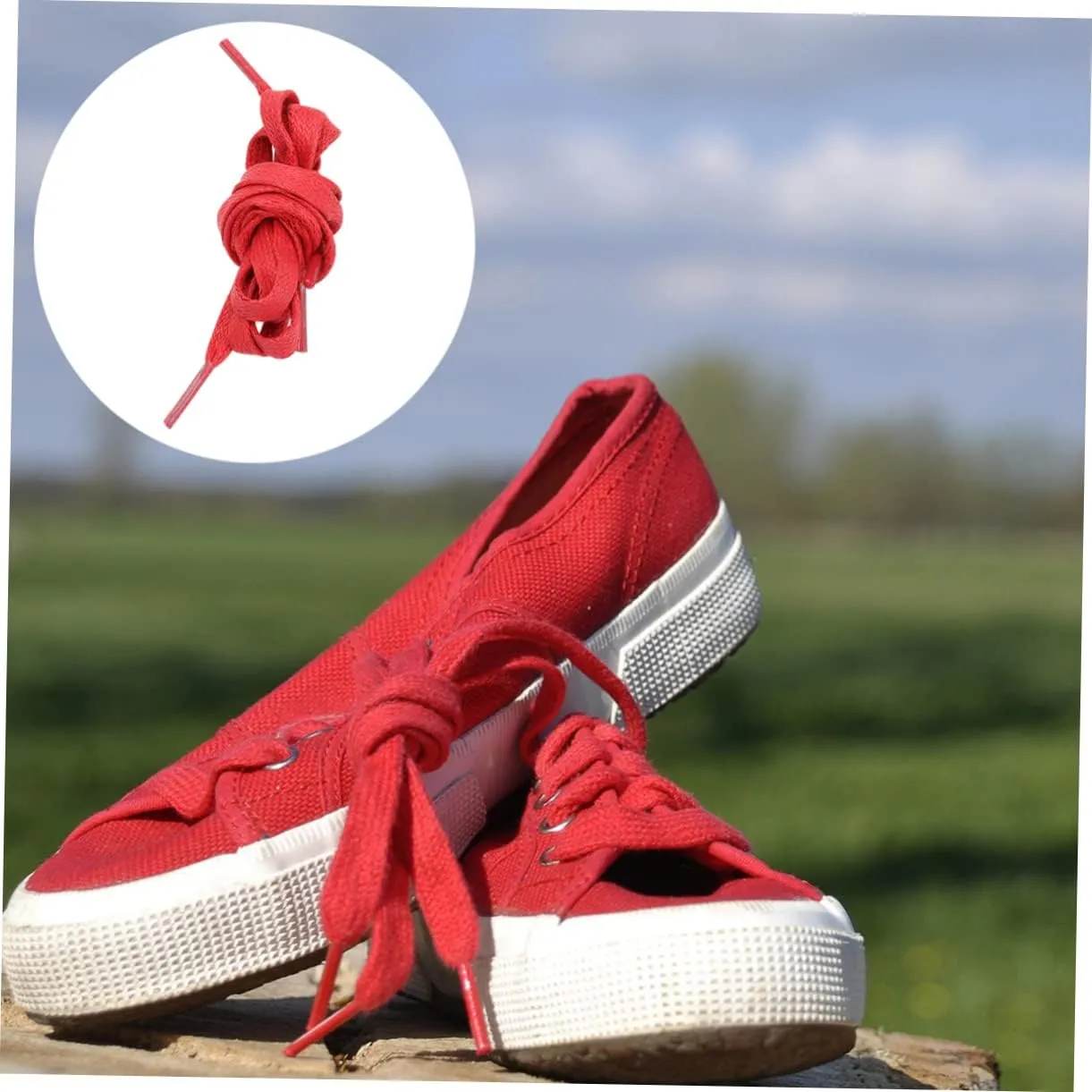 GALPADA 1 Pair Flat Waxed Shoelaces Casual Shoe Tie Cotton Shoelace Sneakers Shoelace Flat Shoelaces