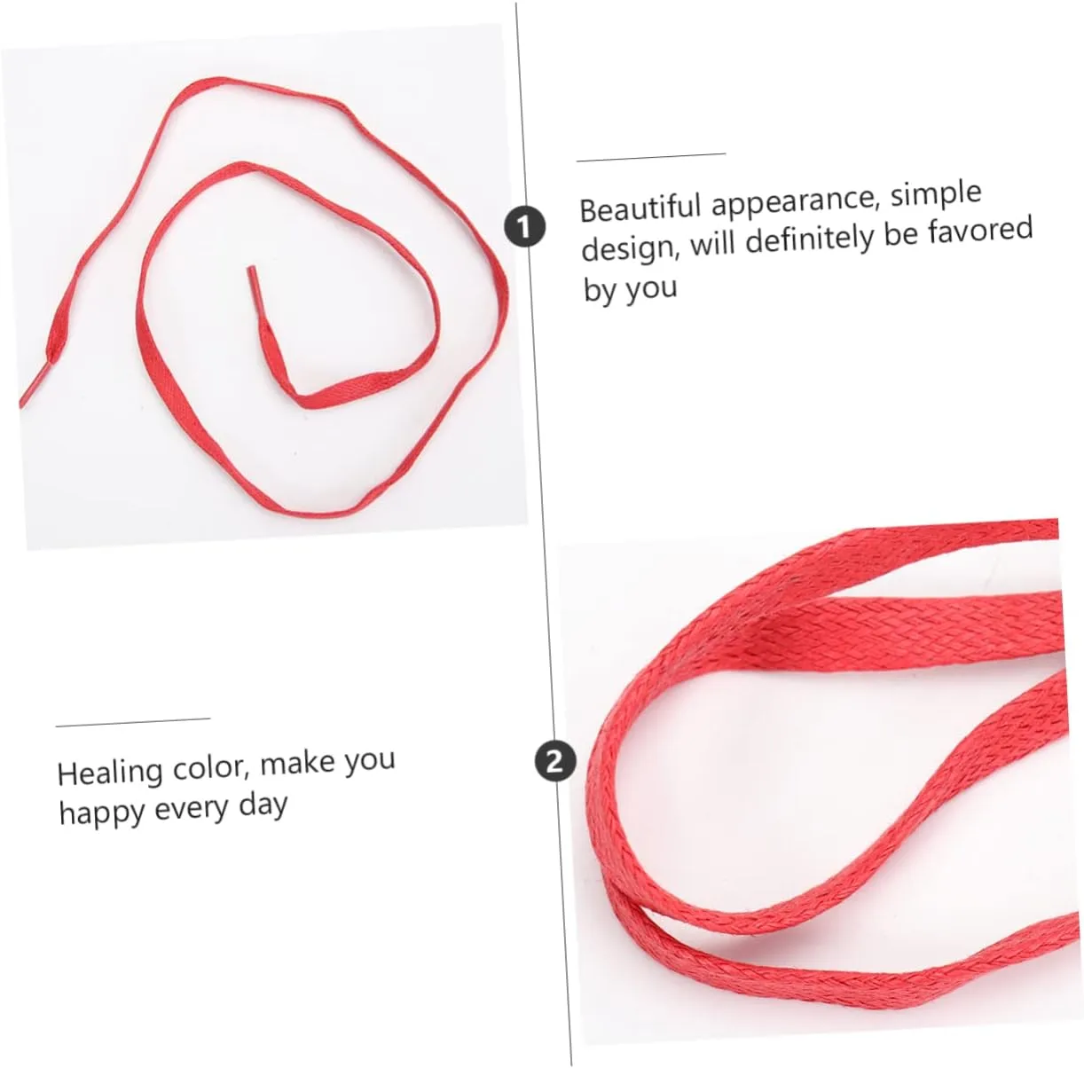 GALPADA 1 Pair Flat Waxed Shoelaces Casual Shoe Tie Cotton Shoelace Sneakers Shoelace Flat Shoelaces