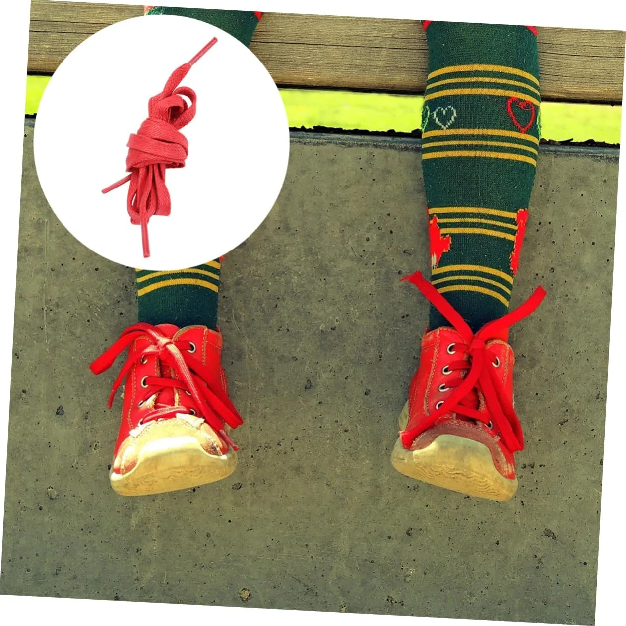 GALPADA 1 Pair Flat Waxed Shoelaces Casual Shoe Tie Cotton Shoelace Sneakers Shoelace Flat Shoelaces