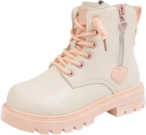 Girl Boots Kids Ankle Boots Low Heel Ankle Bootie Non Slip Warm Shoes Cute Toddler/Kids Winter Snow Boots