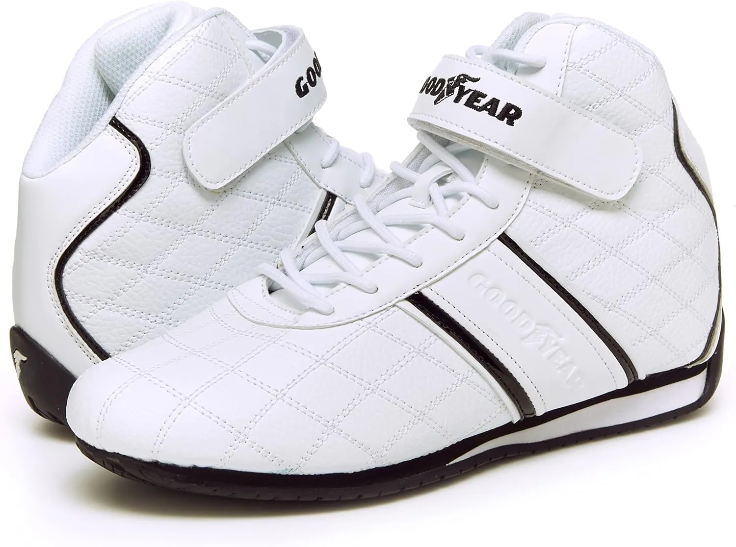 Goodyear Mens Clutch Racer Sneaker  High-Top Sneakers, PU Leather & Mesh Lining