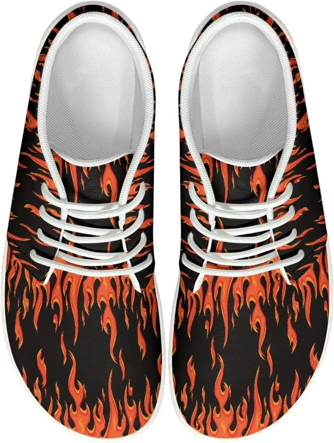 GOSTONG Men's Barefoot Shoes Wide Toe Walking Flats Shoe Non Slip Lightweight Zero Drop Shoes Outdoor Trail Running Sneakers White Sole Size 5-14