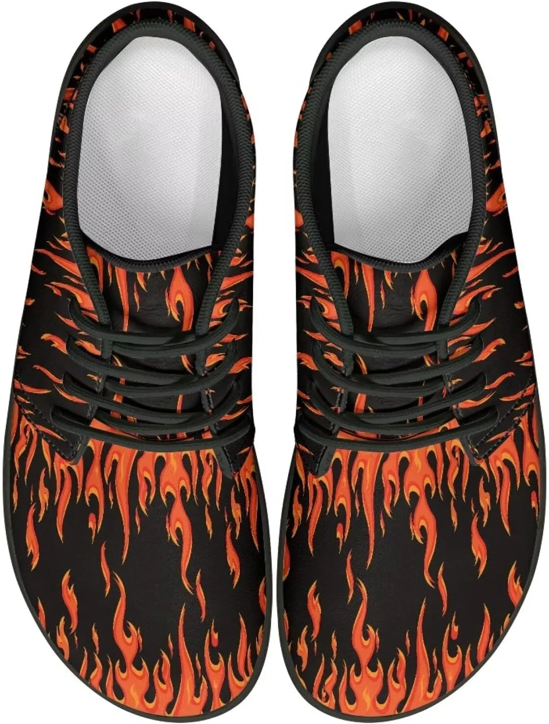GOSTONG Men's Wide Toe Barefoot Shoes Lightweight Pull On Walking Flats Shoe Non Slip Outdoor Trail Running Sneakers Zero Drop Sole Black Size 5-14