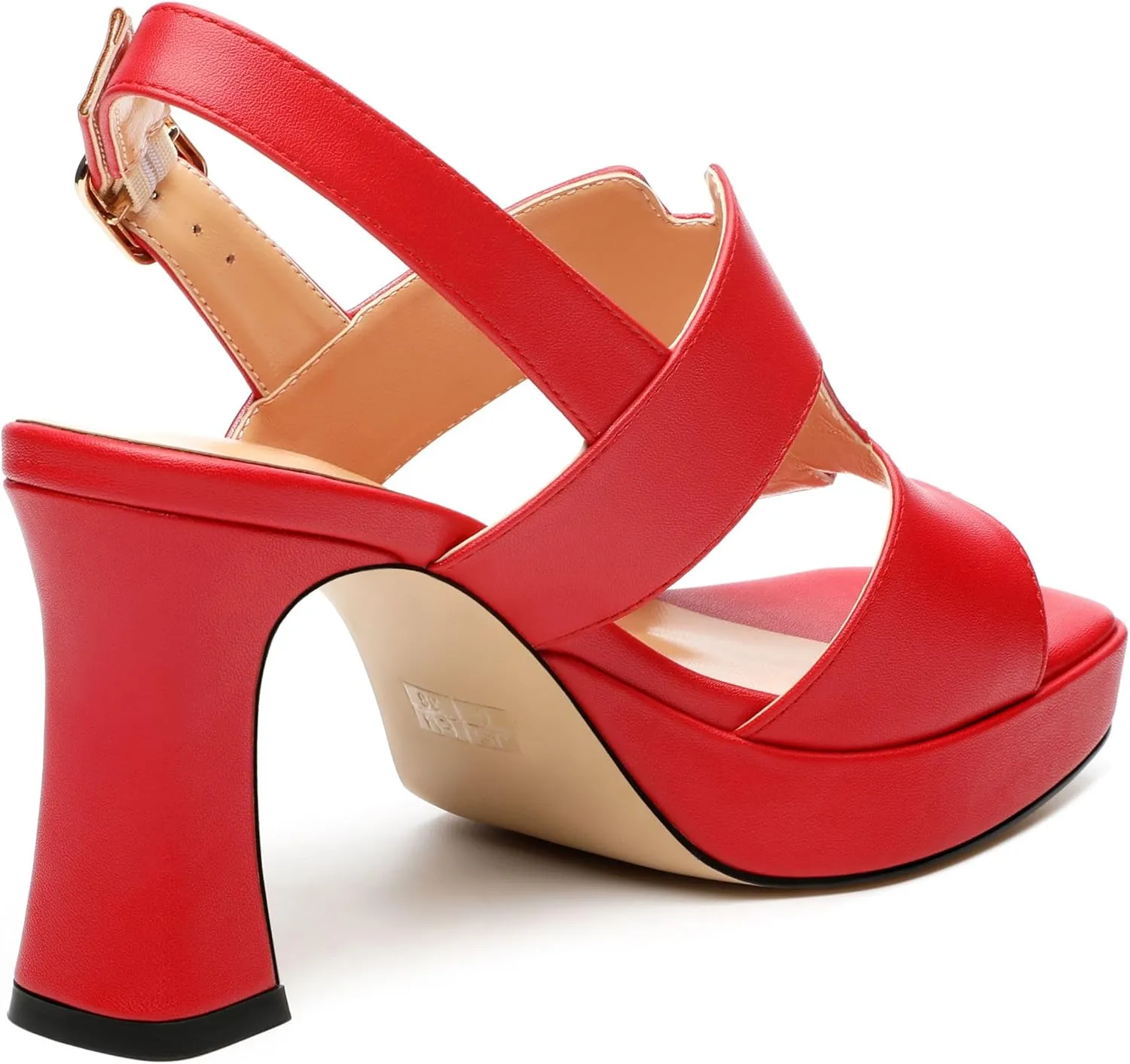 Heels for Women Block Chunky Platform Heeled Sandals Square Open Toe Ankle Strap Heels Wedding Party Prom Fashion Dress Womens Sandals