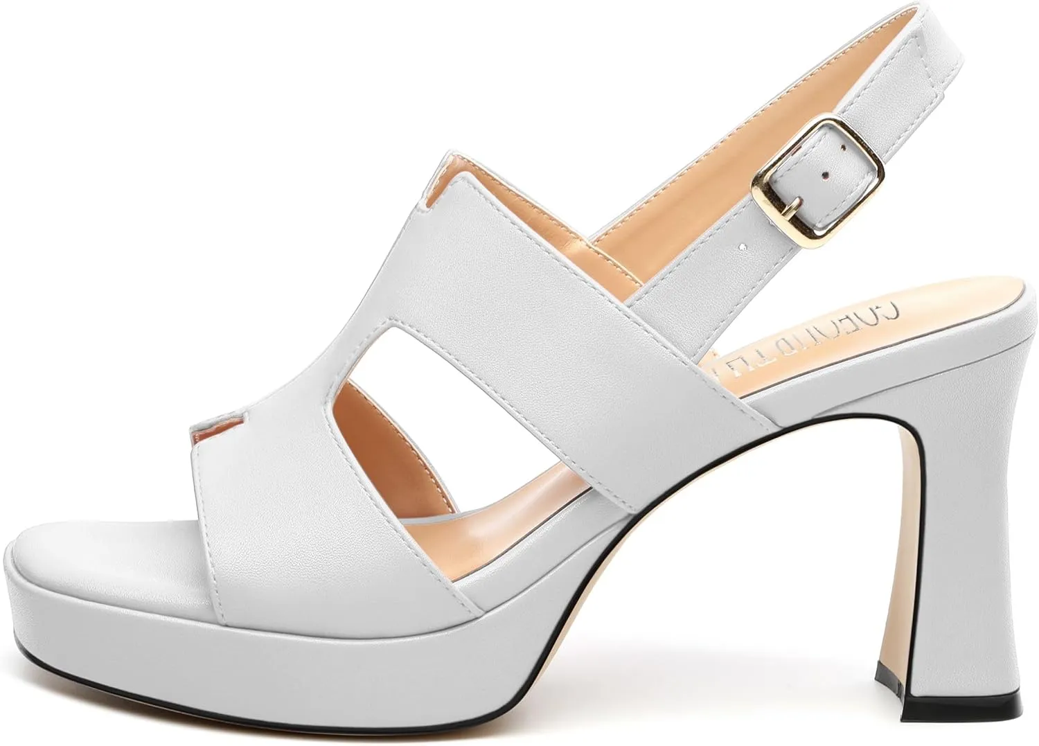 Heels for Women Block Chunky Platform Heeled Sandals Square Open Toe Ankle Strap Heels Wedding Party Prom Fashion Dress Womens Sandals