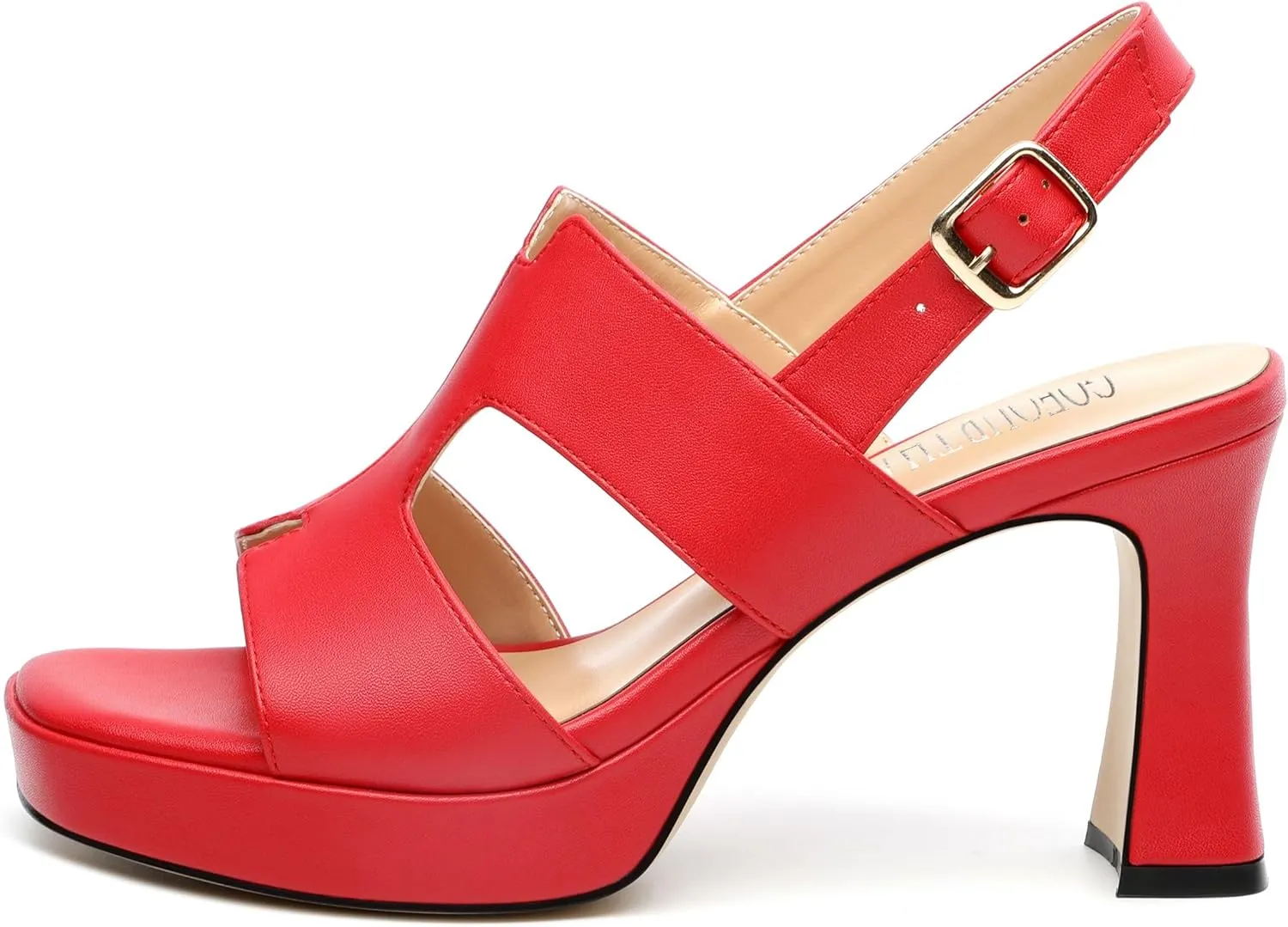 Heels for Women Block Chunky Platform Heeled Sandals Square Open Toe Ankle Strap Heels Wedding Party Prom Fashion Dress Womens Sandals