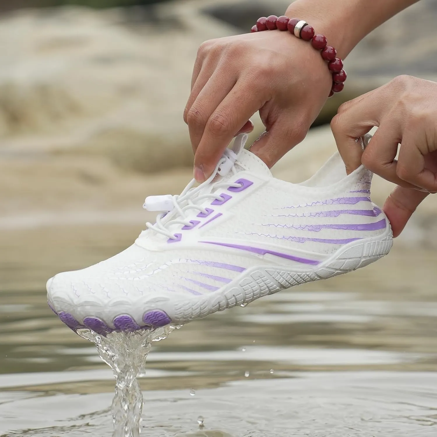 Hike Barefoot Shoes Footwear for Women Men, Water with Wide Toe Box, Neuropathy Comfort Wear Shoes, Grounded Non Slip Quick Dry Waterproof Hiking Aqua Swim Beach Drainage, Unisex Outdoor