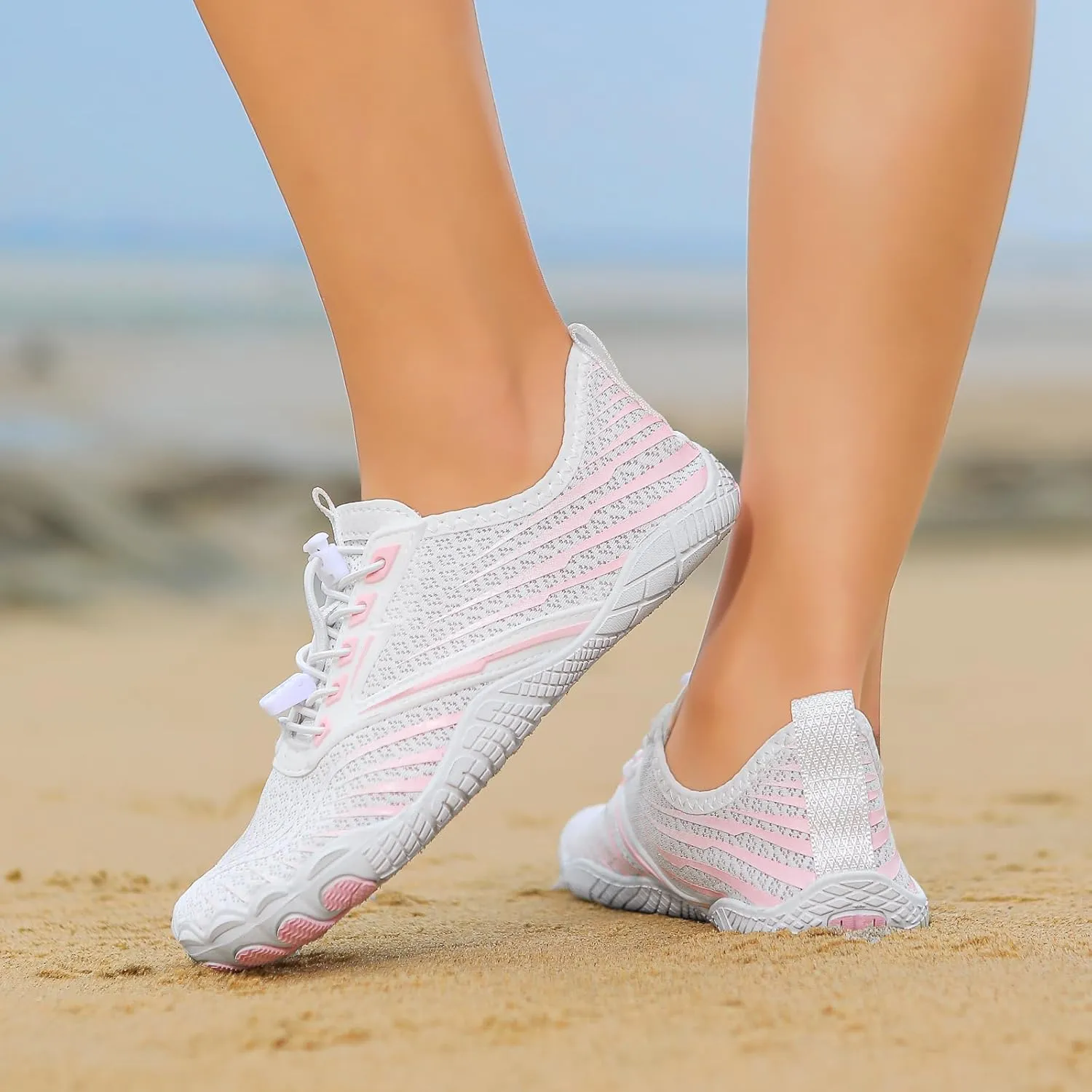 Hike Barefoot Shoes Footwear for Women Men, Water with Wide Toe Box, Neuropathy Comfort Wear Shoes, Grounded Non Slip Quick Dry Waterproof Hiking Aqua Swim Beach Drainage, Unisex Outdoor