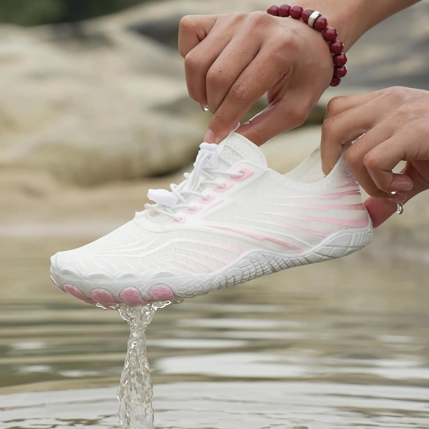 Hike Barefoot Shoes Footwear for Women Men, Water with Wide Toe Box, Neuropathy Comfort Wear Shoes, Grounded Non Slip Quick Dry Waterproof Hiking Aqua Swim Beach Drainage, Unisex Outdoor