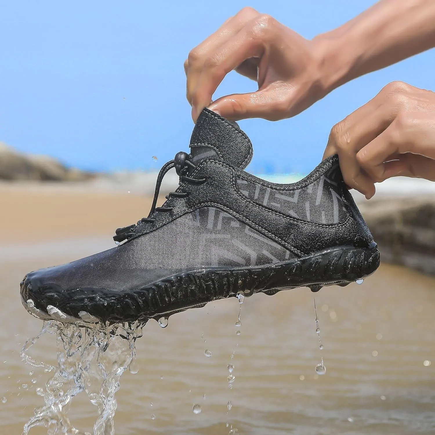 Hike Barefoot Shoes for Men Pro Footwear Barefoot Shoes Mens Comfortable Wide Toe Box Waterproof Trail Running Shoes Healthy & Non-Slip Barefoot Shoes