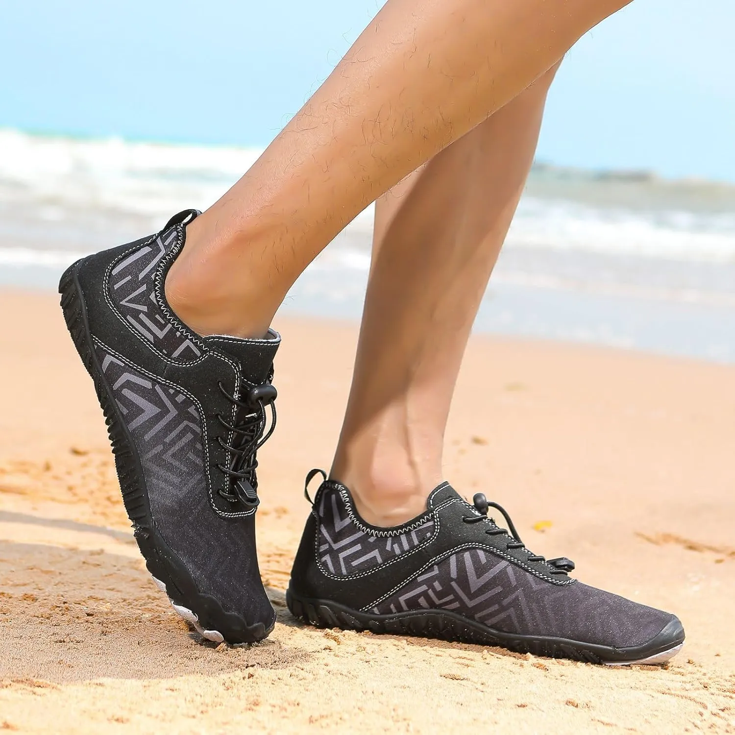 Hike Barefoot Shoes for Men Pro Footwear Barefoot Shoes Mens Comfortable Wide Toe Box Waterproof Trail Running Shoes Healthy & Non-Slip Barefoot Shoes
