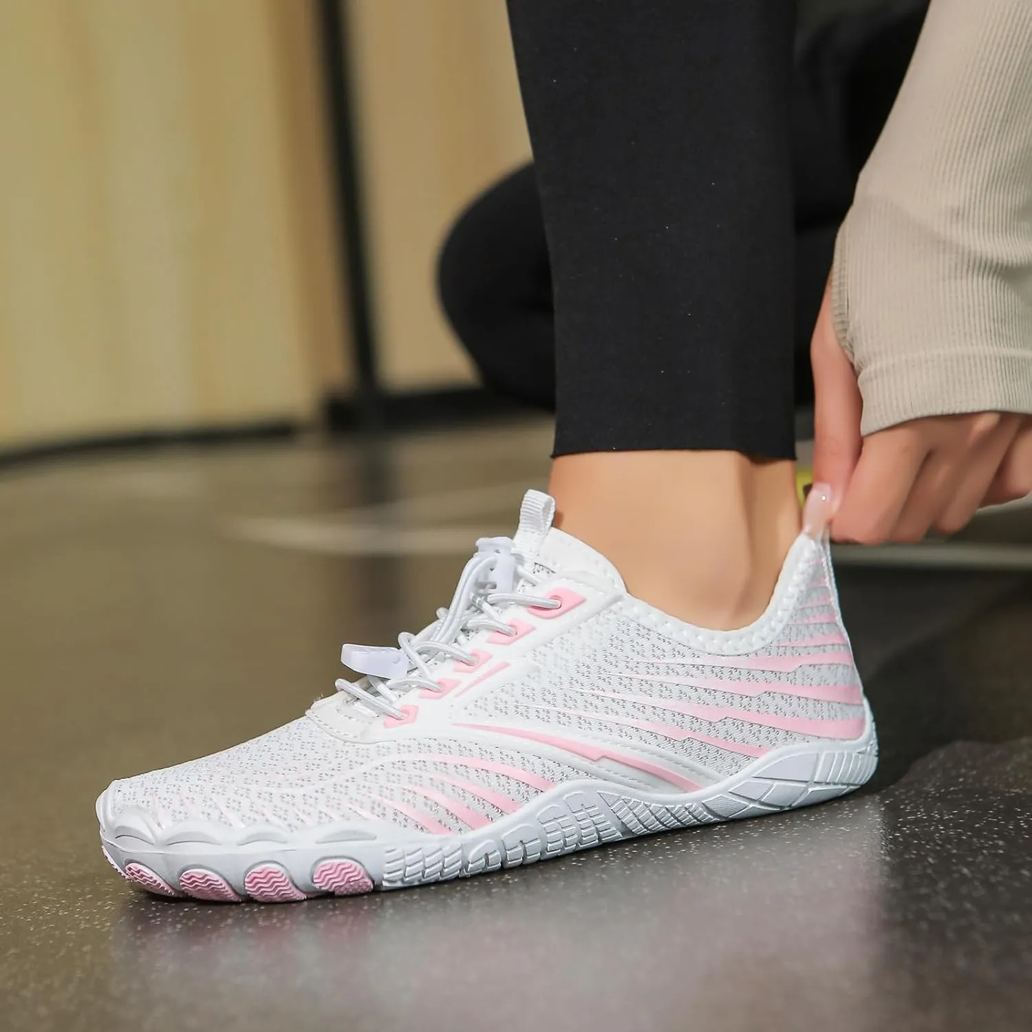 Hike Barefoot Shoes for Men Women Pro Footwear Hike Shoes Quick Dry Breathable & Non-Slip Wide Toe Athletic Barefoot Shoes for Beach Swim Surf Hiking