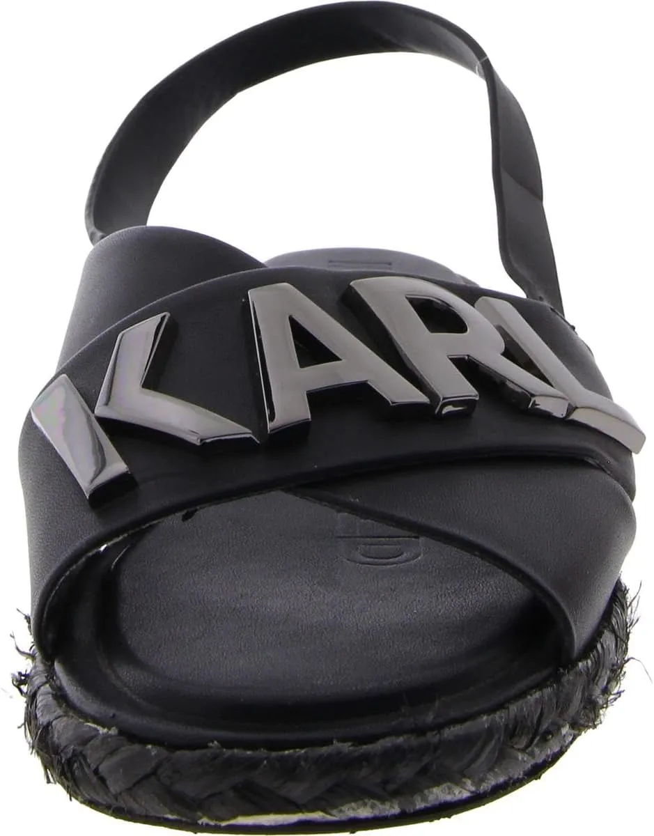 Karl Lagerfeld Paris Women's Everyday Cushioned Insole Haden-Platform Ankle Sandal Flat
