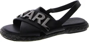 Karl Lagerfeld Paris Women's Everyday Cushioned Insole Haden-Platform Ankle Sandal Flat