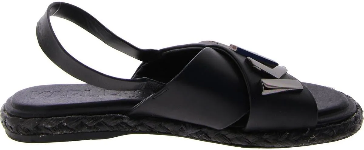 Karl Lagerfeld Paris Women's Everyday Cushioned Insole Haden-Platform Ankle Sandal Flat