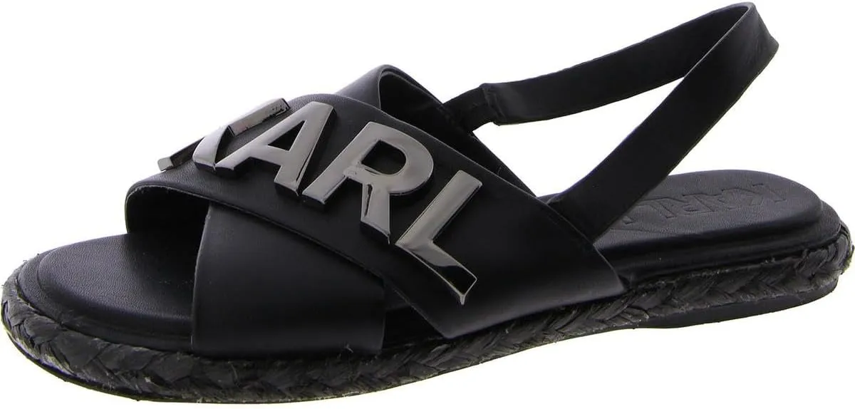 Karl Lagerfeld Paris Women's Everyday Cushioned Insole Haden-Platform Ankle Sandal Flat
