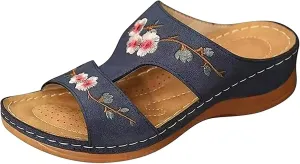 Ladmiple Orthopedic Sandals For Women Elegant Arch Support Flip Flops Soft Summer Dressy Comfortable Orthotic Slides
