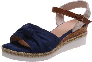 Ladmiple Summer Sandals for Women 2023 Dressy Espadrilles Wedge Shoes Open Toe Wedges Casual Travel Comfy Slip On Sandal