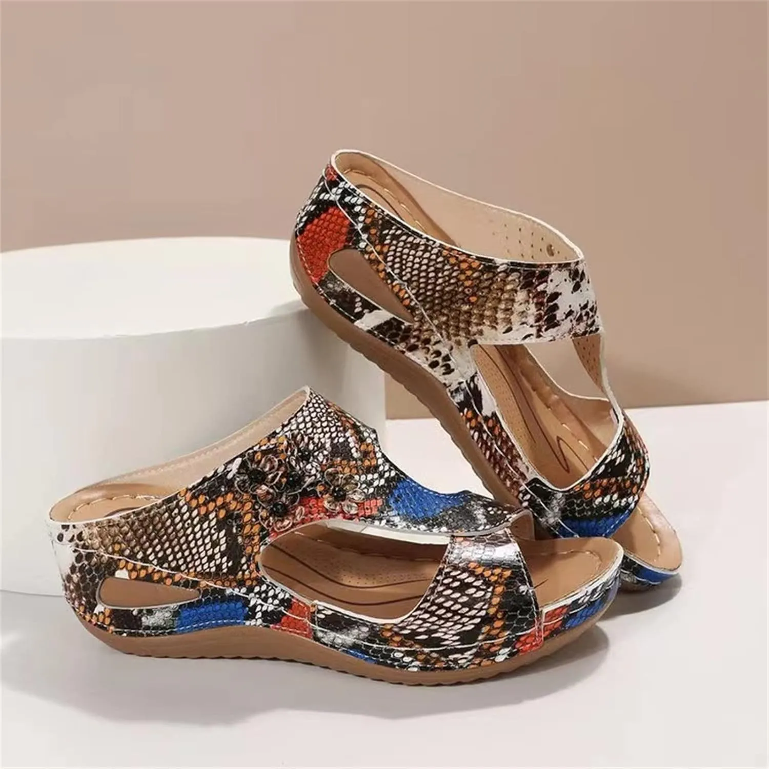 Ladmiple Summer Sandals For Women 2023 Trendy Dressy Orthopedic Flip Flops with Arch Support Casual Orthotic Sandals