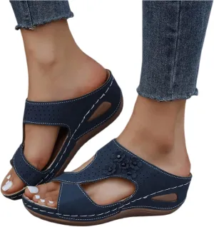 Ladmiple Summer Sandals For Women 2023 Trendy Dressy Orthopedic Flip Flops with Arch Support Casual Orthotic Sandals