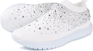 Ladmiple Tennis Shoes Womens Slip Ons Sneakers Walking Running Breathable Lightweight Mesh Gym Non Slip Workout Shoes