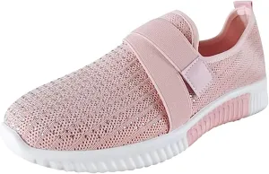 Ladmiple Tennis Shoes Womens Slip Ons Sneakers Walking Running Breathable Lightweight Mesh Gym Non Slip Workout Shoes