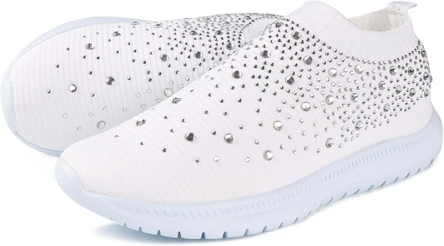 Ladmiple Tennis Shoes Womens Slip Ons Sneakers Walking Running Breathable Lightweight Mesh Gym Non Slip Workout Shoes