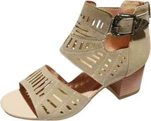 Ladmiple Wedge Sandals for Women 2023 Comfy Slip-On Hollow Out Sandal Summer Casual Beach Shoes Open Toe Dressy Platform
