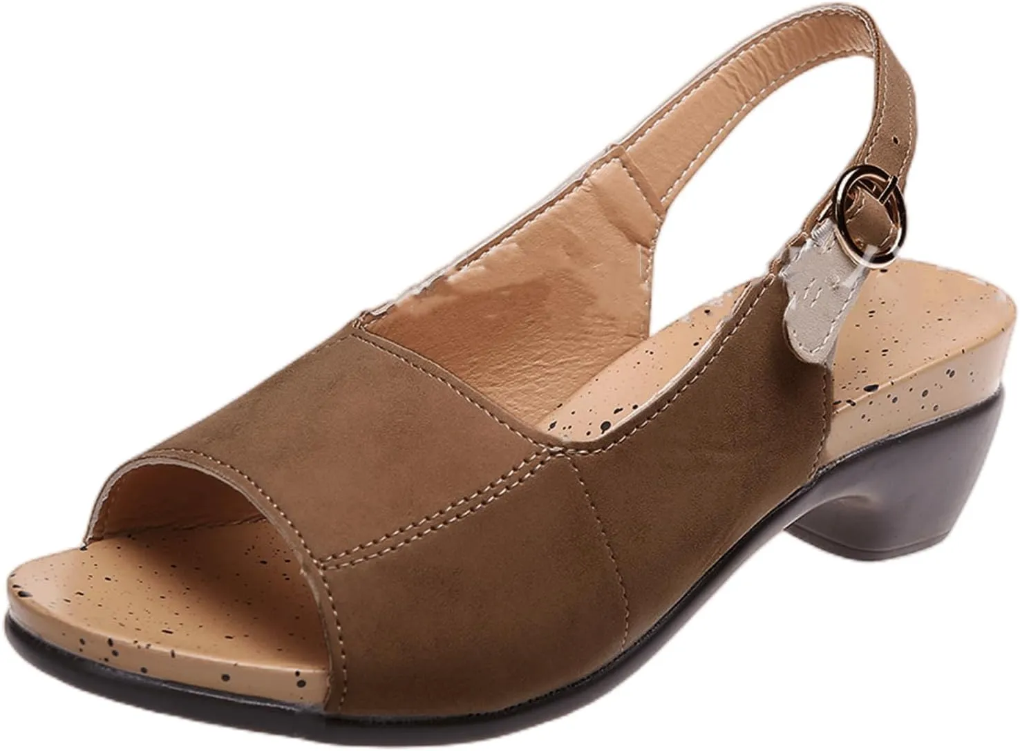 Ladmiple Wedge Sandals for Women Dressy 2023 Comfy Slip-On Hollow Out Sandal Summer Casual Beach Shoes Open Toe Platform