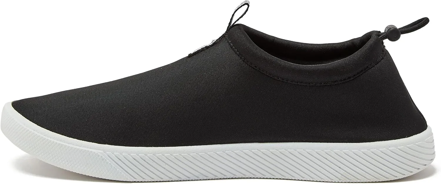 Lands' End Slip On Water Shoes for Women, Quick Dry Neoprene Sport Womens Water Shoes with Drainage Holes for Beach or Pool, Blue or Black Swim Shoes Women, Adult Size 6-11 Aqua Socks
