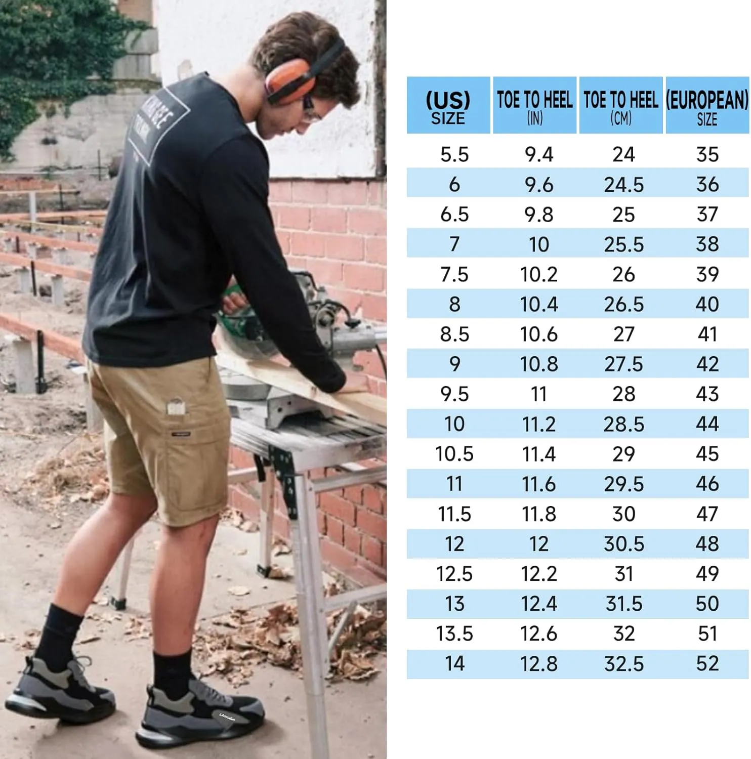 LAoutun Steel Toe Shoes for Men Women Comfortable Lightweight Work Safety Shoes for Men Women Puncture Proof Indestructible Sneakers Construction Work Utility Sneakers