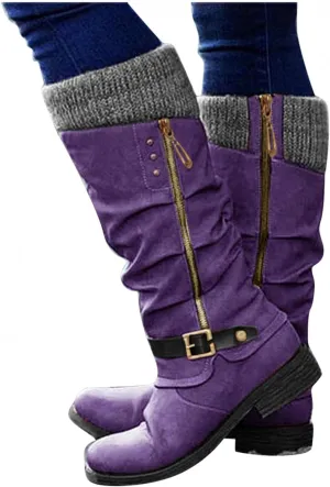 Masbird Winter Boots for Women Ankle Booties Waterproof Comfortable Slip On Shoes Outdoor Fur Lined Lining Warm Snow Boots