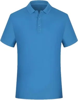 Men Quick Dry Polo Shirt Summer Fashion Casual Basic Tops Short Sleeve Golf Work Tops